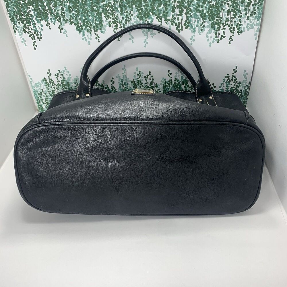 Dooney & Bourke Florentine Pebble Leather Black Luxe Tote Womens - Picture 9 of 16